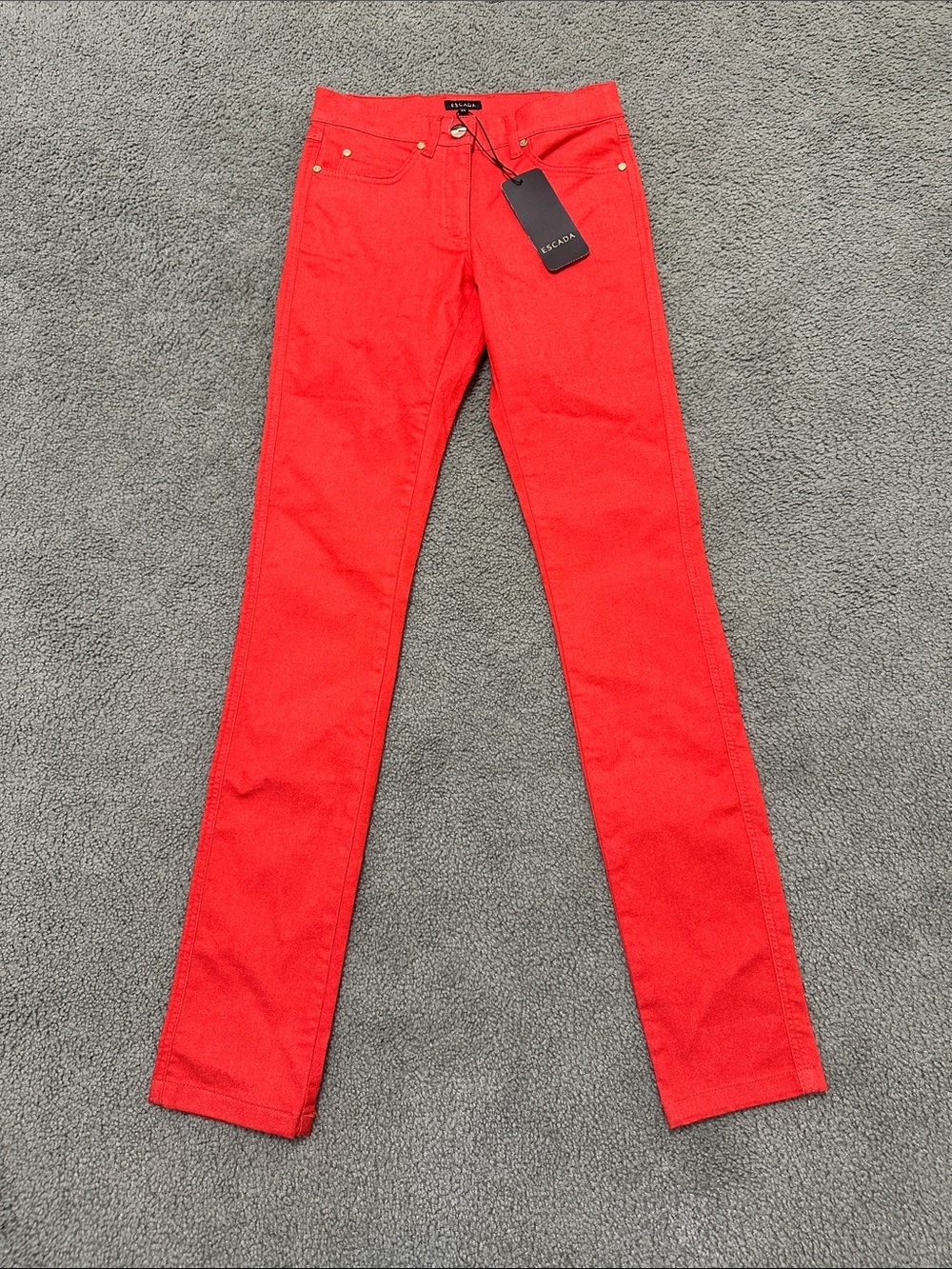 NEW Escada Red Skinny Jeans size 34 / US XS / US 4